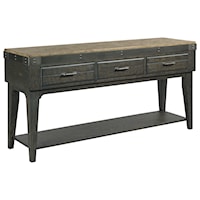 Artisans Solid Wood Sideboard with Three Drawers                                