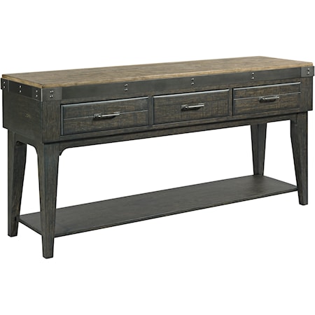 Artisans Solid Wood Sideboard with Three Drawers                                