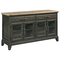 Rockland Solid Wood Buffet with Silverware Storage