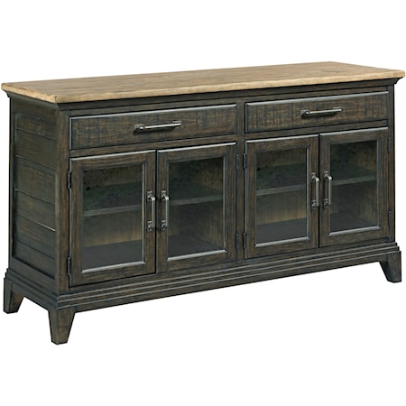 Rockland Solid Wood Buffet with Silverware Storage