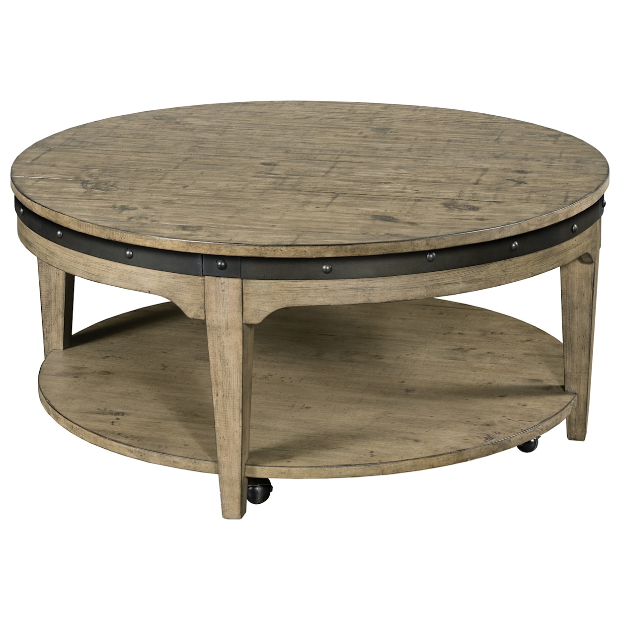 Kincaid Furniture Plank Road Artisans Round Cocktail Table               