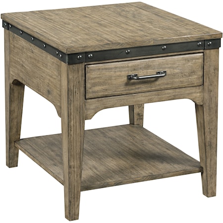 Artisans Rectangular Drawer End Table       