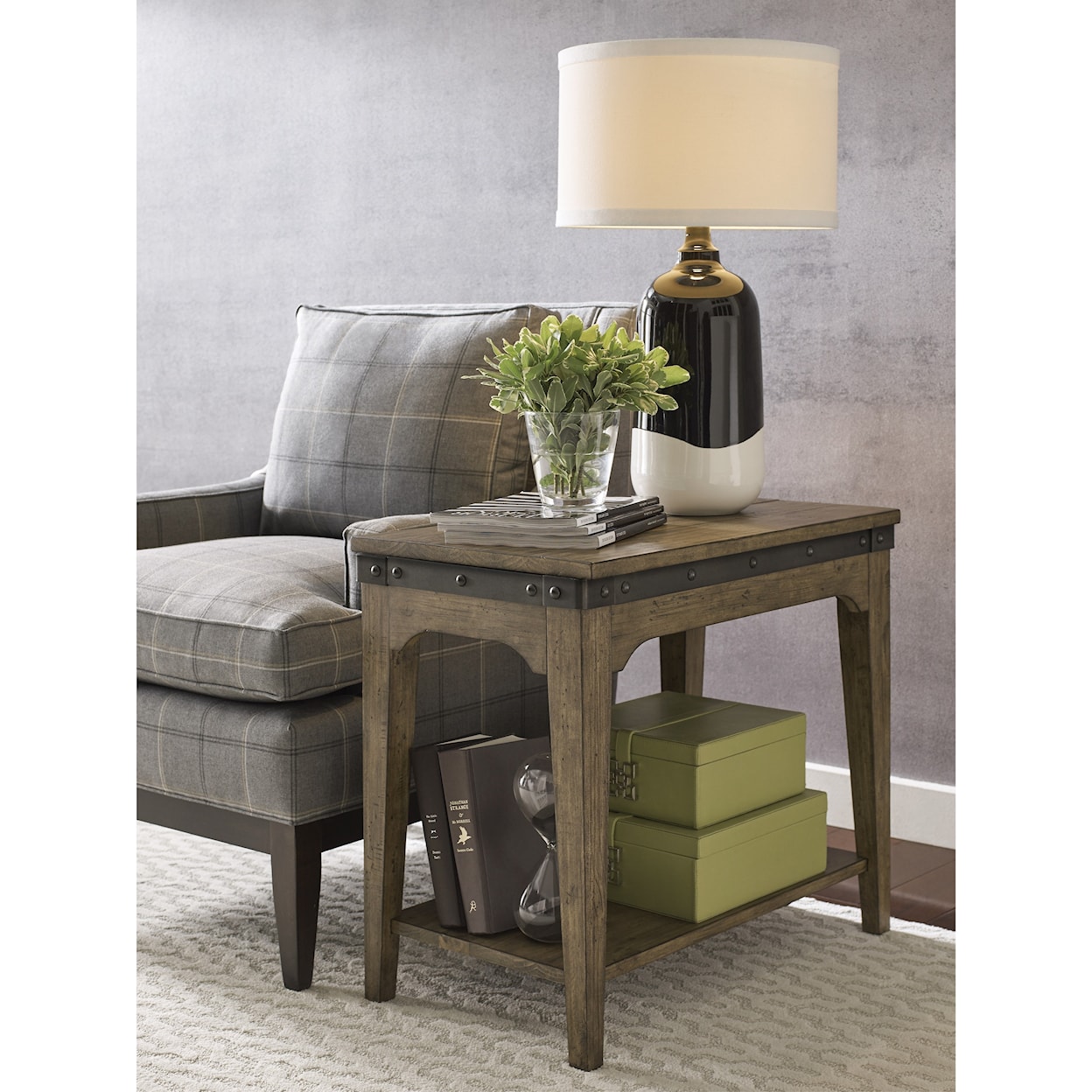 Kincaid Furniture Plank Road Artisans Chairside Table                    