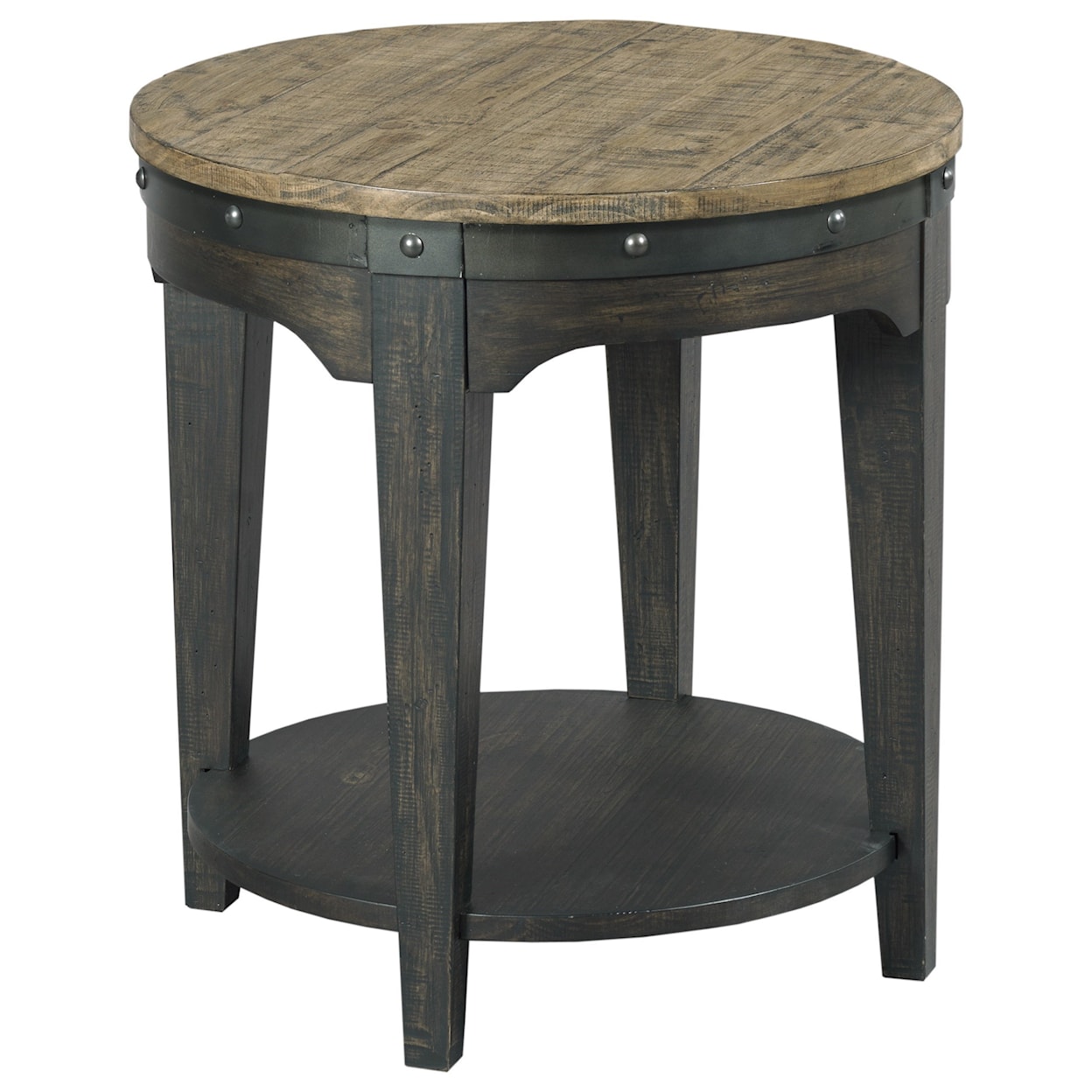 Kincaid Furniture Plank Road Artisans Round End Table                    