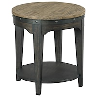 Artisans Round Solid Wood End Table                          