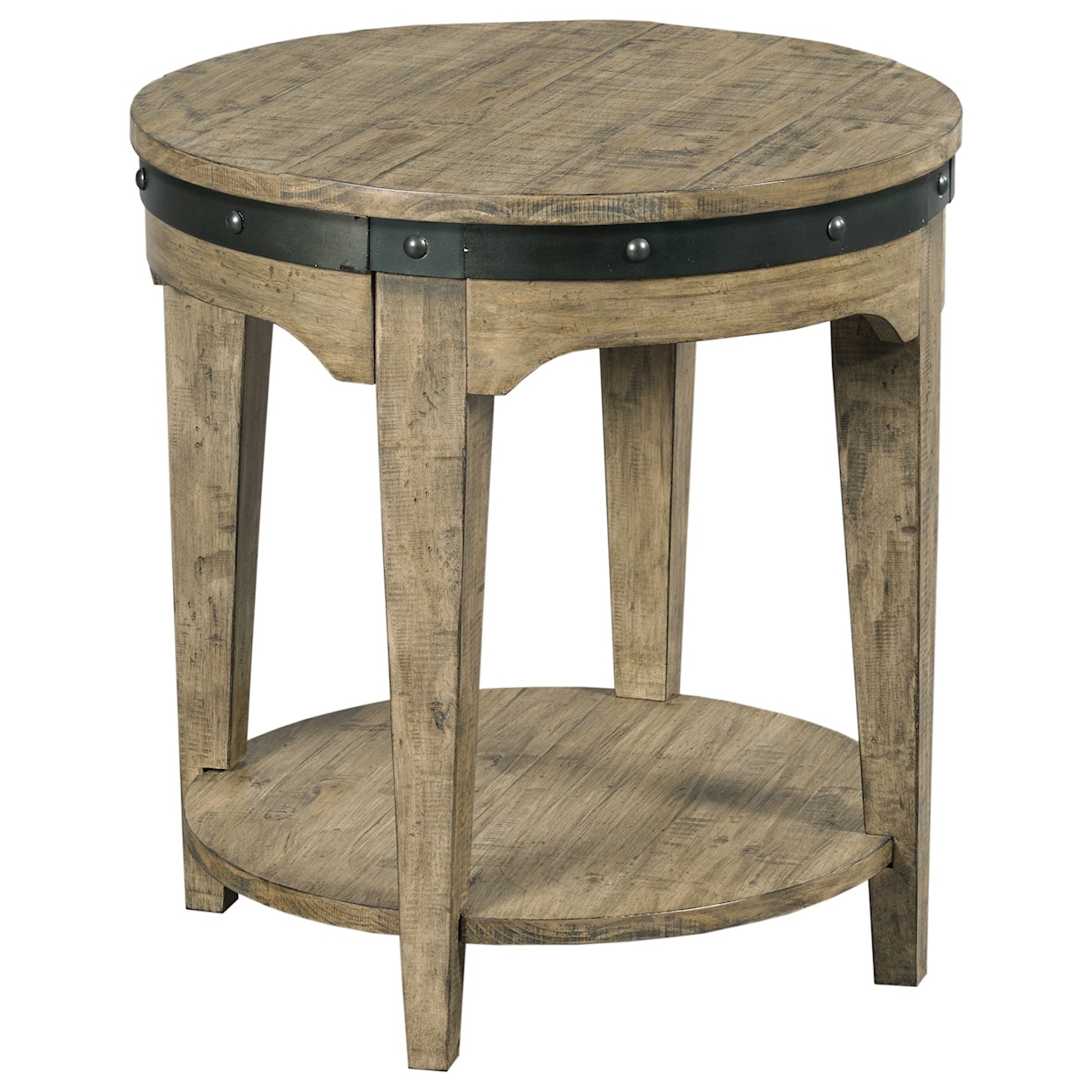 Kincaid Furniture Plank Road Artisans Round End Table                    
