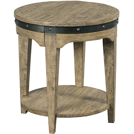 Artisans Round Solid Wood End Table                          