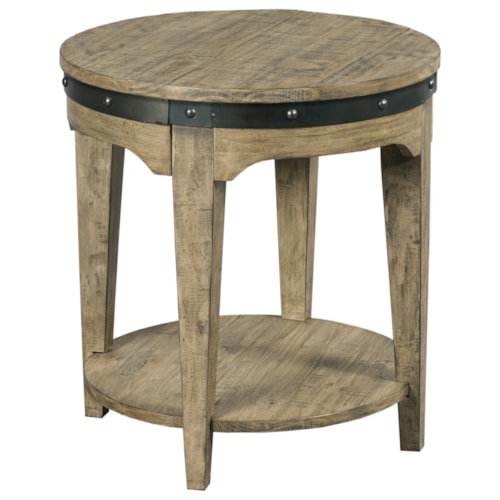 Artisans Round Solid Wood End Table                          