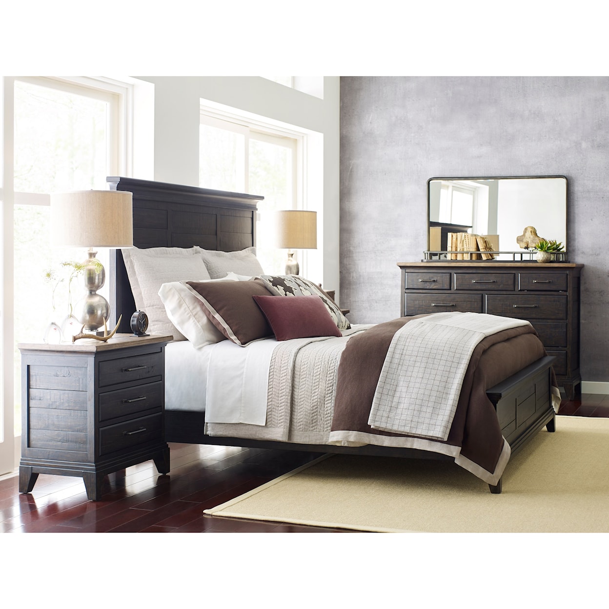 Kincaid Furniture Plank Road Queen Bedroom Group