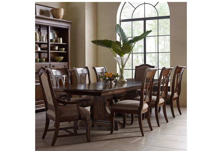 Portolone 9 Pc Dining Set by Kincaid Furniture at Goods Furniture