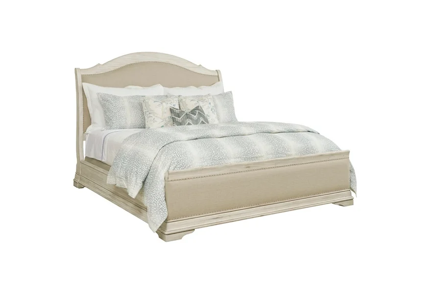 Selwyn Kelly Queen Upholstered Sleigh Bed by Kincaid Furniture at Johnny Janosik