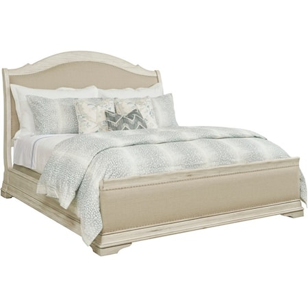 Kelly Queen Upholstered Sleigh Bed