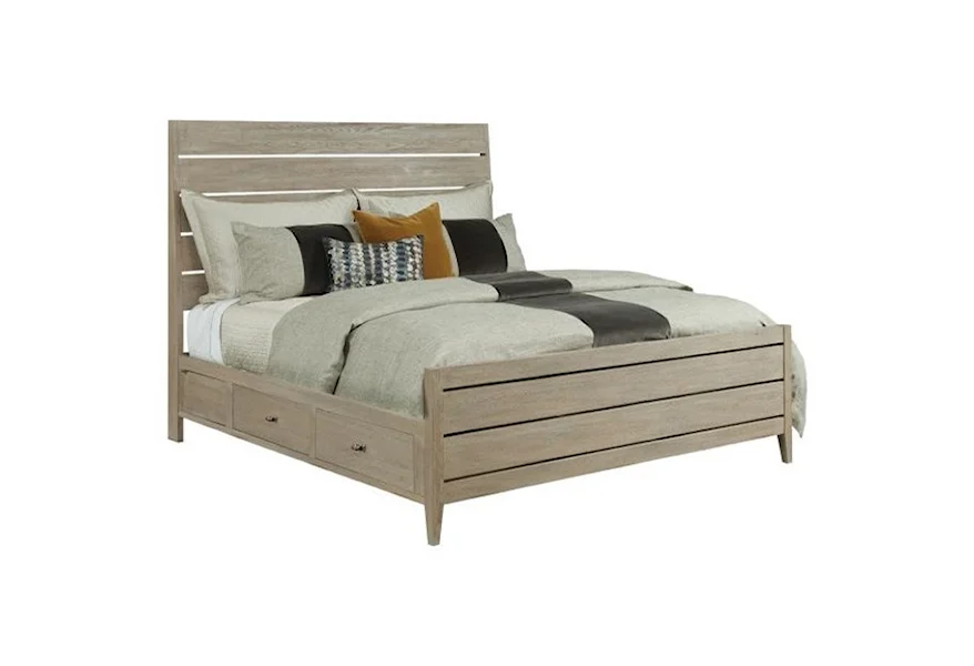 Symmetry Incline Oak Queen High Bed at Stoney Creek Furniture 