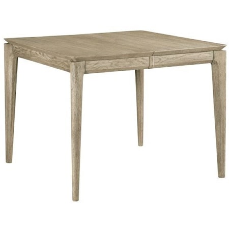 Contemporary Summit Solid Wood Small Dining Table with Leaf