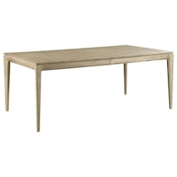 Contemporary Summit Solid Wood Large Dining Table with Leaves