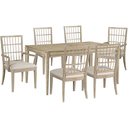 Dining Table, Side Chairs, Arm Chairs