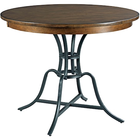 44" Round Counter Height Table w/ Metal Base