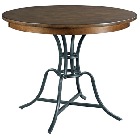 44" Round Counter Height Table w/ Metal Base