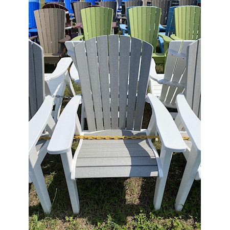 Bayside Dining Chair White/Driftwood Poly