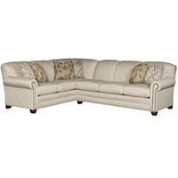 L-Shape Sectional with Rolled Arms