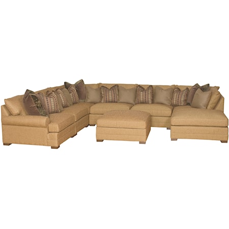 Transitional U Shaped Sectional Sofa