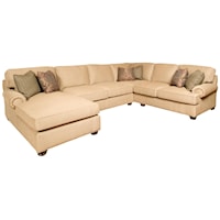 3-Piece Customizable Sectional with LAF Chaise