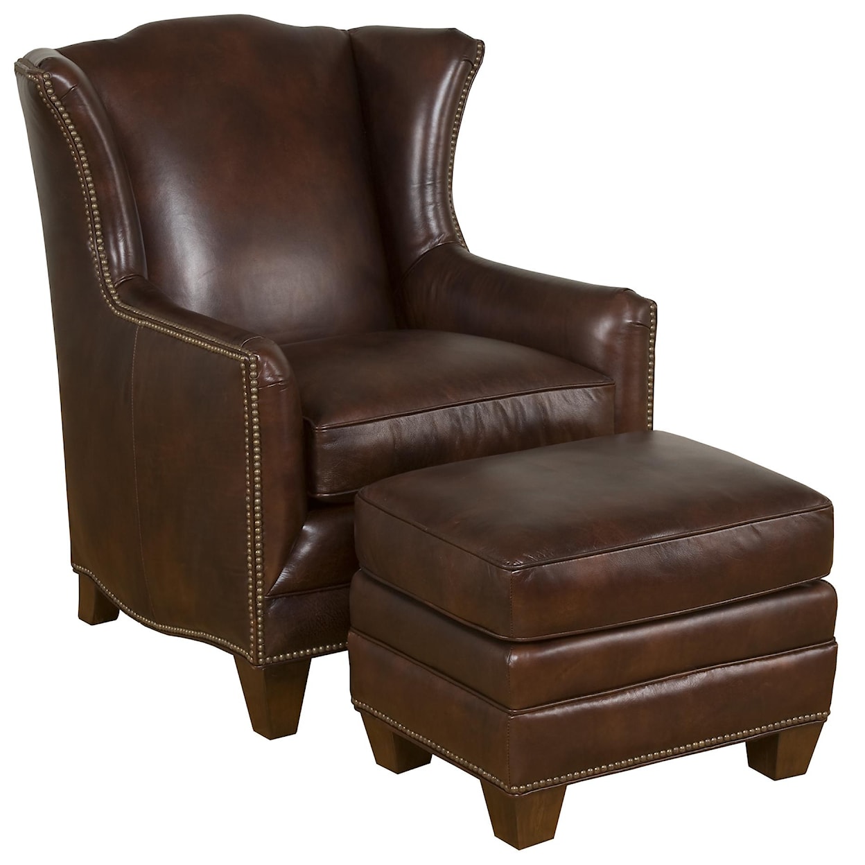 King Hickory Accent Chairs and Ottomans Athens Accent Chair & Ottoman