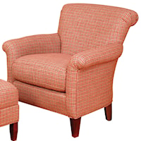 Francis Rolled Back Accent Chair