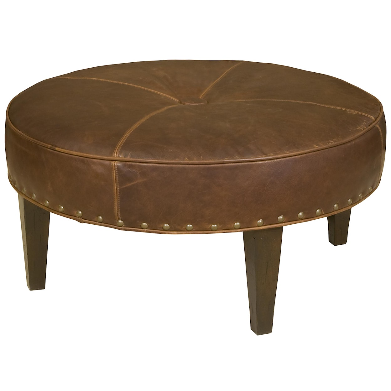 King Hickory King Hickory Accent Chairs and Ottomans Rounder Ottoman