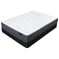 Queen Firm Encased Coil Mattress and 9" Luxury Black Foundation