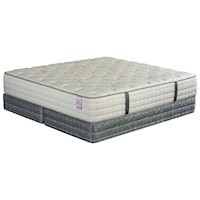 King Cushion Firm Mattress and Wood Foundation