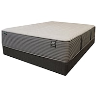 Twin Extra Long Pocketed Coil Mattress, Luxury Firm, and 9" Flat Foundation