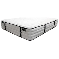 Queen Cushion Firm Pocketed Coil Mattress and Surge Adjustable Base with Massage
