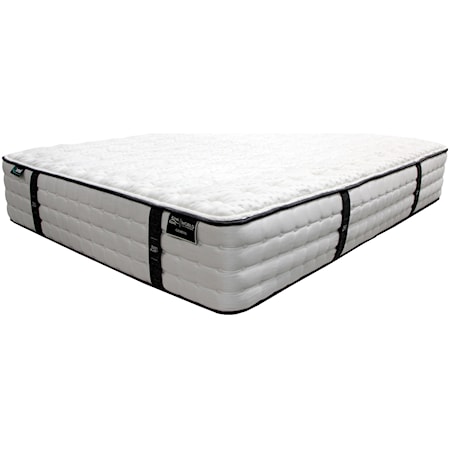 Full Cushion Firm Pocketed Coil Mattress and Surge Adjustable Base with Massage