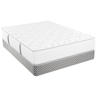 Queen Firm Pocketed Coil Mattress and Low Profile Wood Foundation