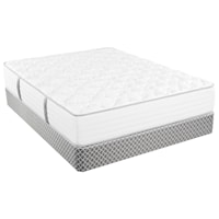 Full Extra Long Firm Pocketed Coil Mattress and Wood Foundation