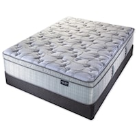 Twin Extra Long 14" Plush Pillow Top Mattress and 9" Wood Foundation