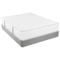 California King Extra Firm Mattress and Wood Foundation