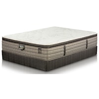 Twin Extra Long Euro Top Mattress and Wood Foundation