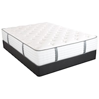 Cal King Extra Firm Pocketed Coil Mattress and Nordic Wood Foundation
