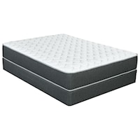 Cal King 11" Firm Pocketed Coil Mattress and Nordic Wood Foundation