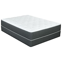 Twin 11" Plush Pocketed Coil Mattress and Nordic Wood Foundation