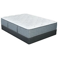 Twin 13" Plush Pocketed Coil Mattress and Nordic Wood Foundation