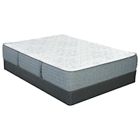 Twin 11" Extra Firm Pocketed Coil Mattress and Low Profile Nordic Wood Foundation