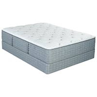 King 13" Plush Pocketed Coil Mattress and Nordic Wood Foundation
