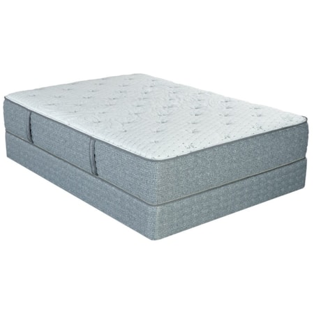 Queen 12 1/2" Cushion Firm Mattress Set