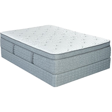 Cal King 14" Plush Euro Top Mattress Set