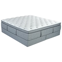 Twin Extra Long 15" Coil on Colil Box Top Mattress and Nordic Wood Foundation