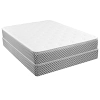 Twin XL Plush Mattress and Low Profile Wood Foundation