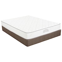 King 9" Firm Latex Mattress and Low Profile Natura Box Spring